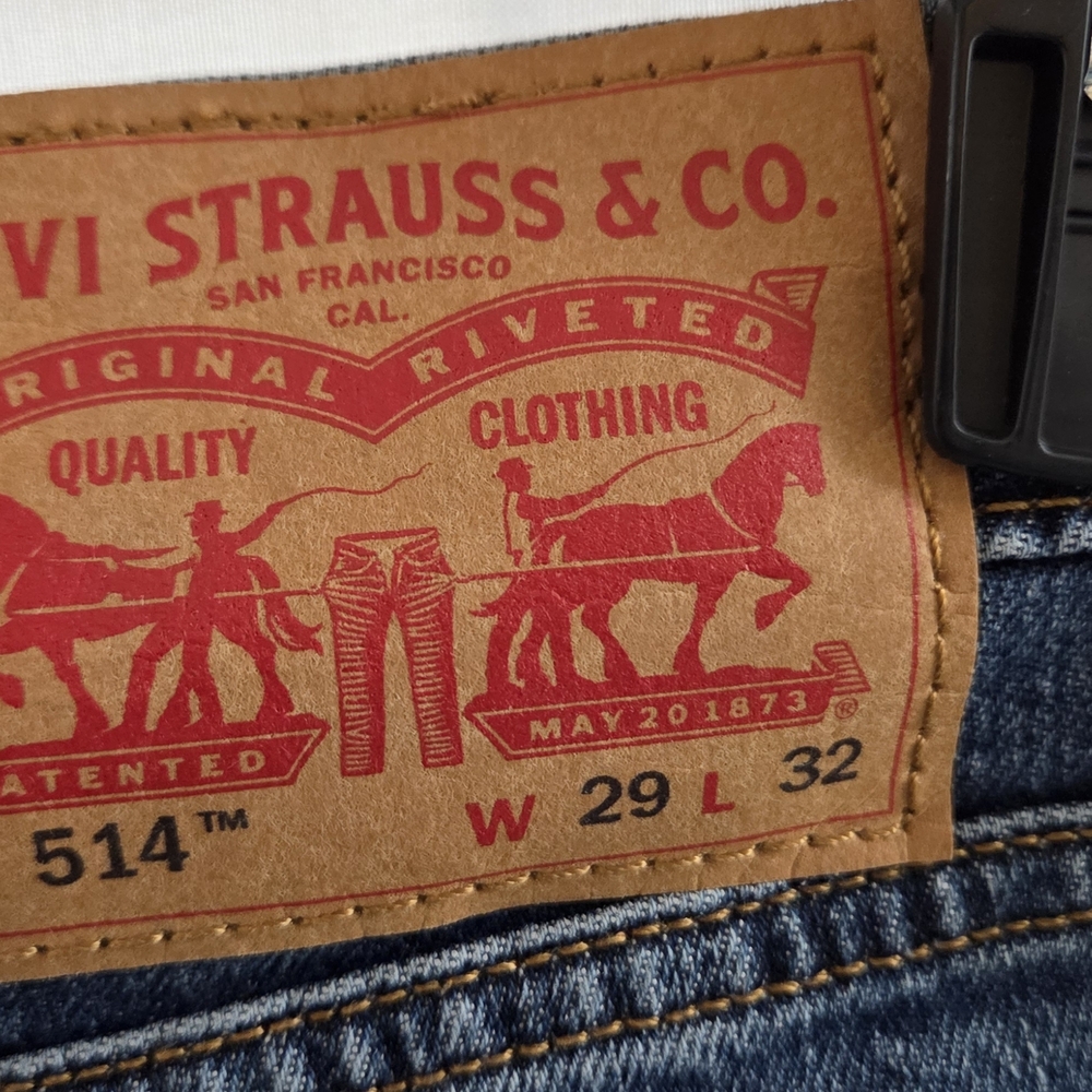 Levi's Classic Blue Slim Straight Jeans